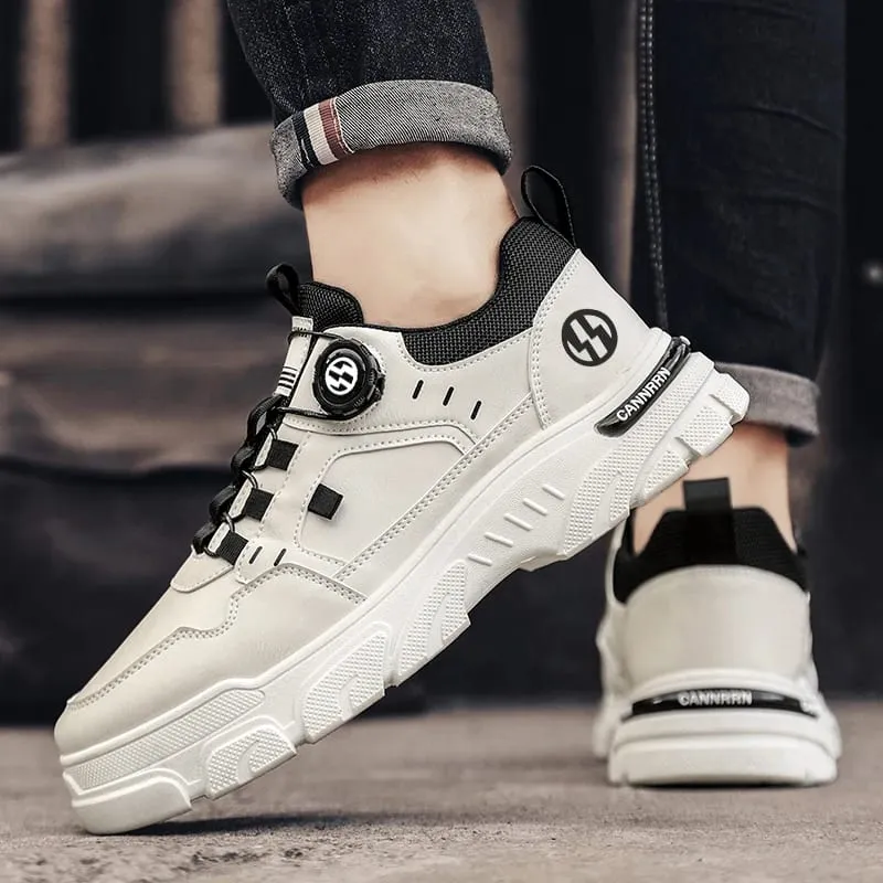 Men's casual sneakers four seasons soft-sole anti-slip breathable light outdoor racing running shoes fashion youth sports shoes