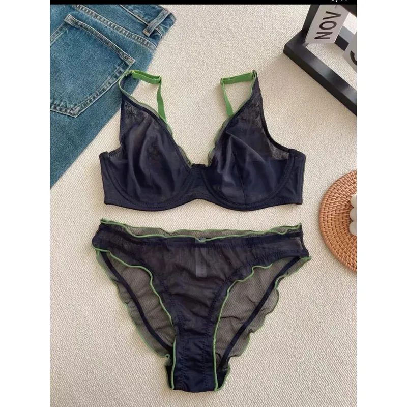 Women's Summer Lingerie Set Push Up Bra Thin Push Up Bra for Women Full Cup No Underwire Ultra Thin Lift Support Bra S-2XL Sale