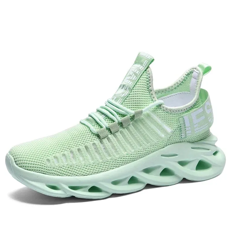 Mens Athletic Sneakers Magaan na Breathable Gym Shoes Non Slip Walking Shoes Kumportableng Sports Shoes Para sa Men Training — image 9