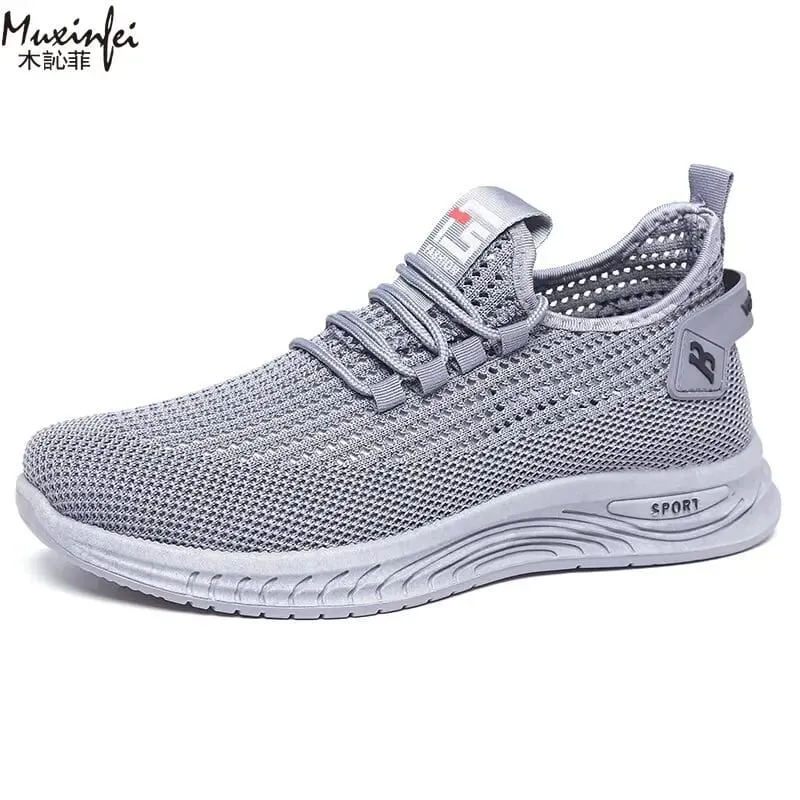 Men's Summer Casual Breathable Mesh Trendy Sports Shoes Soft Soled Non Slip Running Shoes Lightweight 39-45