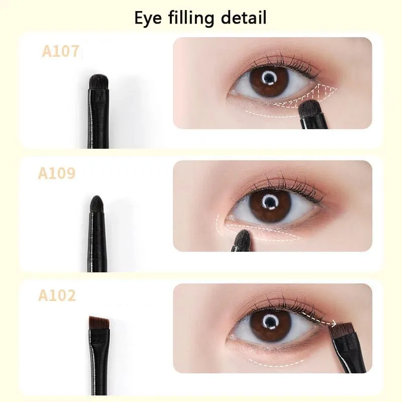 6PCS Eyes Makeup Brushes Set Professional Soft Contouring Eyeshadow Eyeliner Eyebrow Brush Women Facial Beauty Cosmetic Tool.