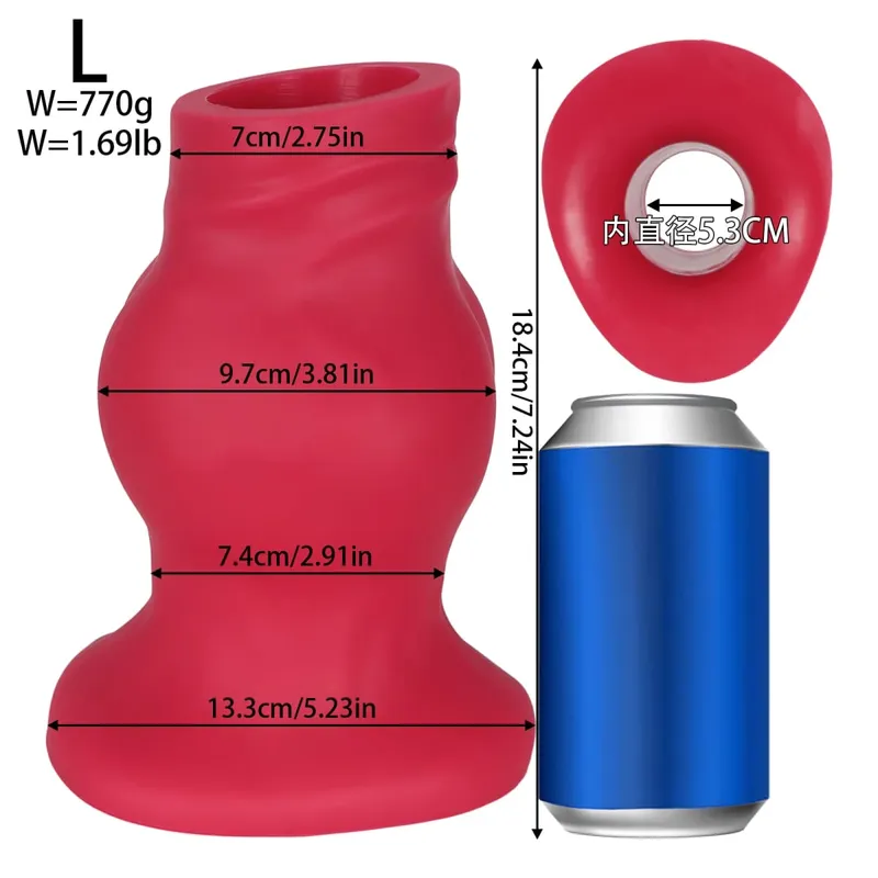 Hollow Huge Anal Butt Plug Adult Sex Toys Suction Cup Big Butt Plug For Male gay Big Anal Butt Plug Dilator Training Dialation