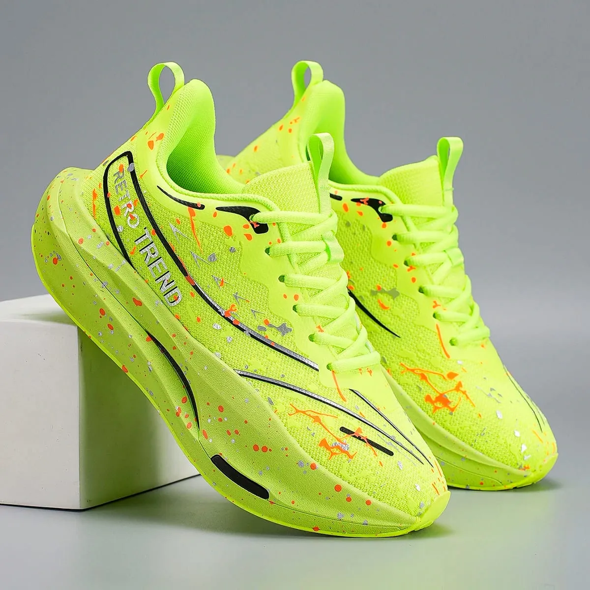 Marathon Running Shoes Carbon Board Big Size 48 Men Sports Breathable Lightweight Women's Comfortable Athletic Outdoor Sneakers