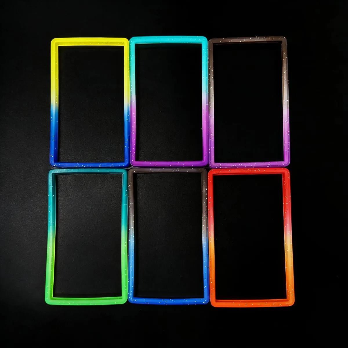 6-Pack Slab Guard for PSA Graded Cards TPU Slab Protector Graded Guard Bumper Guard Gradient Color Glitter Limited Edition