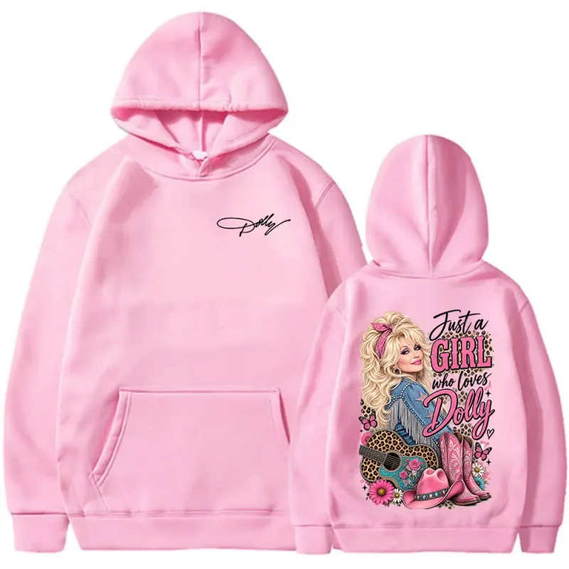 Dolly Parton Country Music Hoodies Men Women Clothing Fashion Harajuku Pullovers Casual Long Sleeve Oversized Hooded Sweatshirts