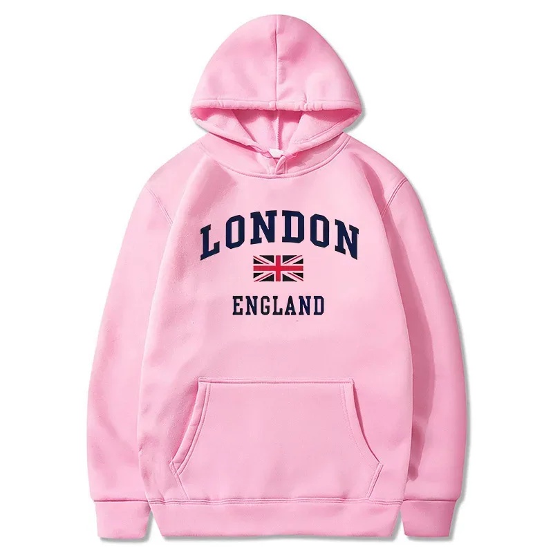 London Inggris Hoodie Pria Berkerudung Kaus Musim Dingin Musim Gugur Bulu Olahraga Luar Ruangan Kasual Pullover Pria Wanita Pakaian Hoodie