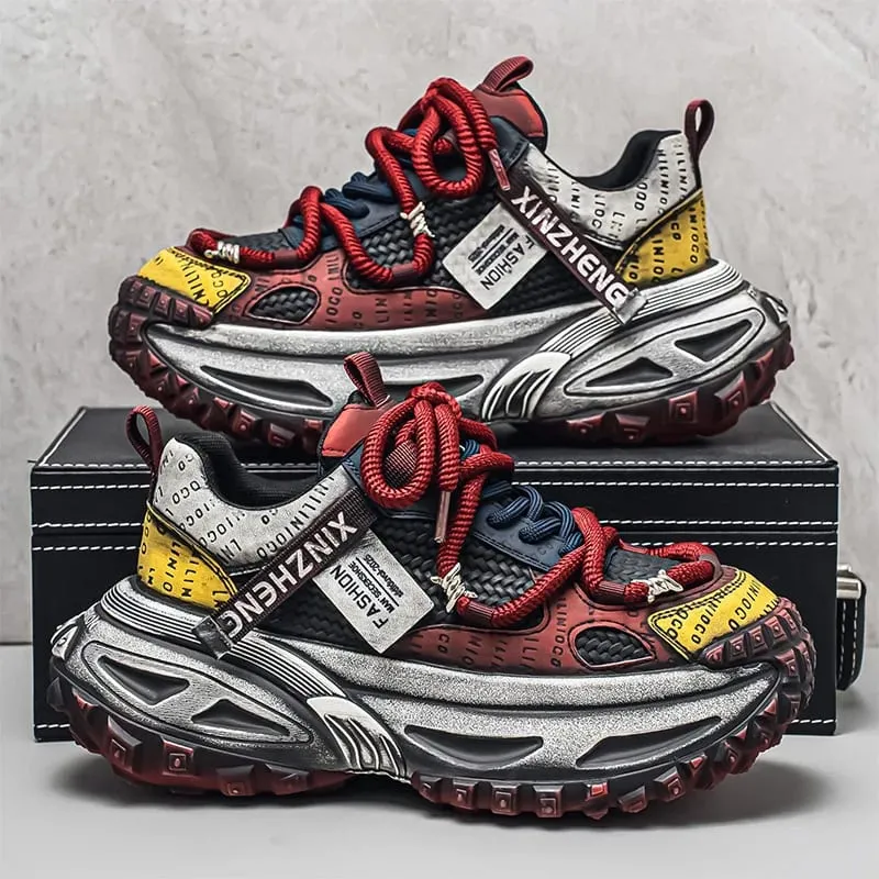 Shoes for Men Mesh Breathable Platform Sneakers Light Luxury High-end Casual Men Shoes Trend Comfort Men Shoes Кроссовки Мужские
