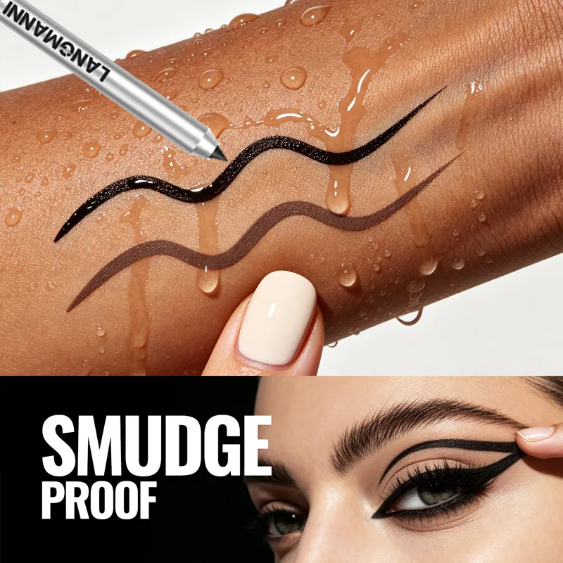 Waterproof and Sweat Proof Pearlescent Shining Eyeliner Gel Pencil Long Lasting Smooth Easy To Colors Women Eye Makeup