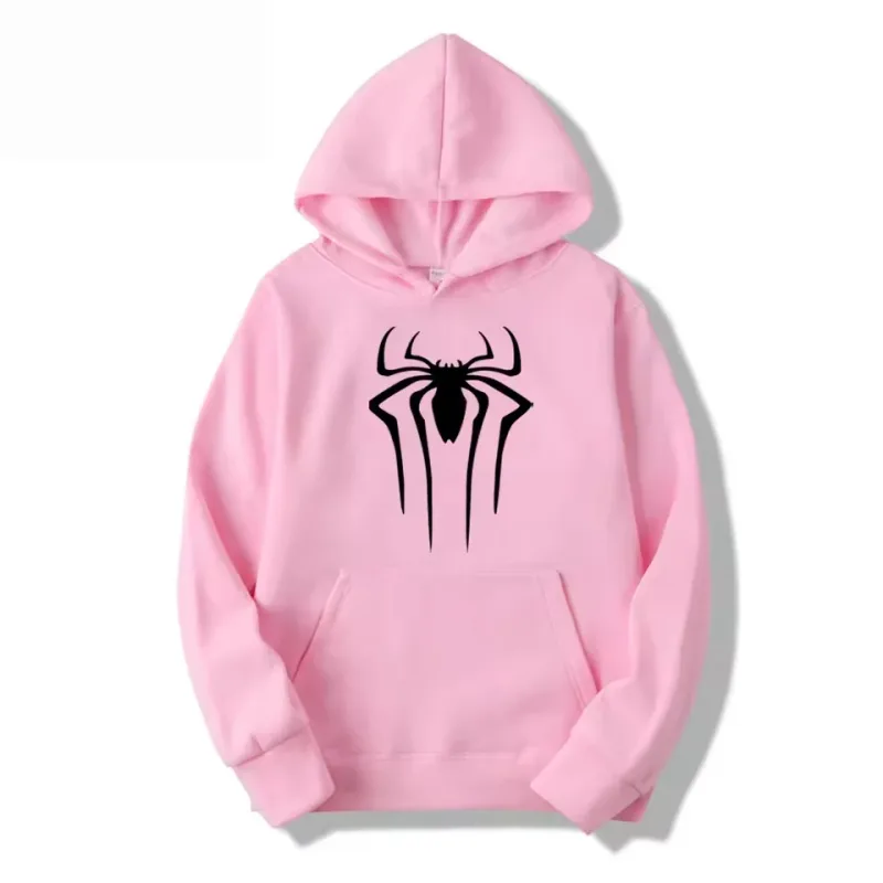 Latest Fashion Men's and Women's Hoodies Casual Hoodies Unisex Trendy Printed Spider Pattern Hoodies