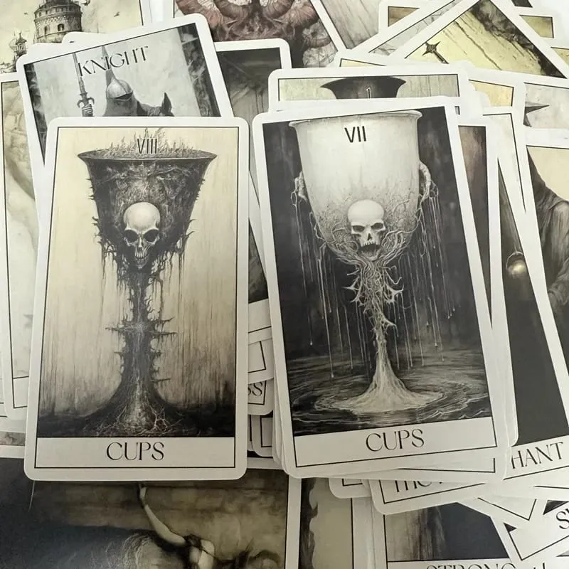Gothic Horror Tarot Cards Wait 78 Tarots Board Games Leisure Entertainment Family Gatherings Gothic Tarot Deck
