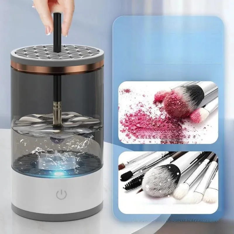 Portable Electric Makeup Brush Washing Machine Touch Timing Panel Fast Clean Air Dry Fit Brushes Desktop Beauty Tool Cleaner — image 9