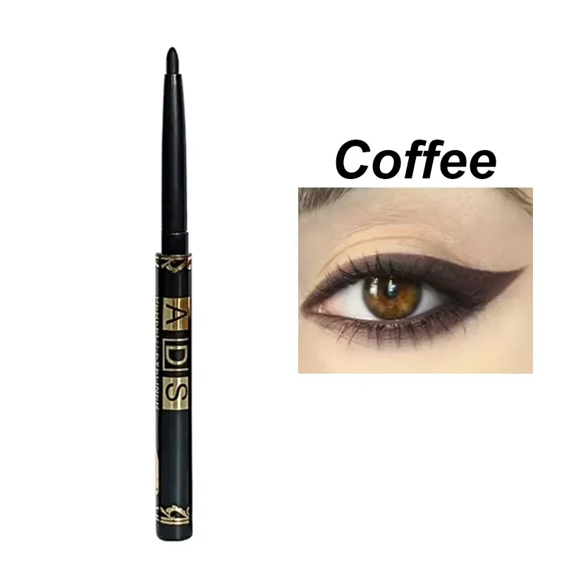 Automatic Gel Eyeliner Pencil Waterproof Long Lasting Black Eye Liner Twist-Up No Sharpening Easy Glide Makeup for Women