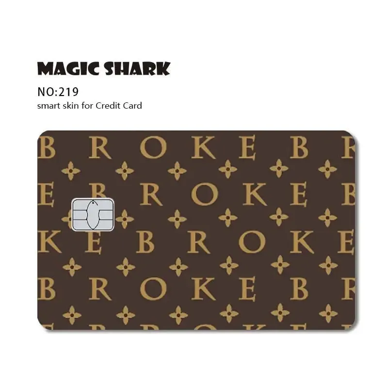 Magic Shark Poke Dog マット PVC 耐衝撃ステッカー フィルム スキンカバー デビット クレジット バンク カード用 色褪せなし