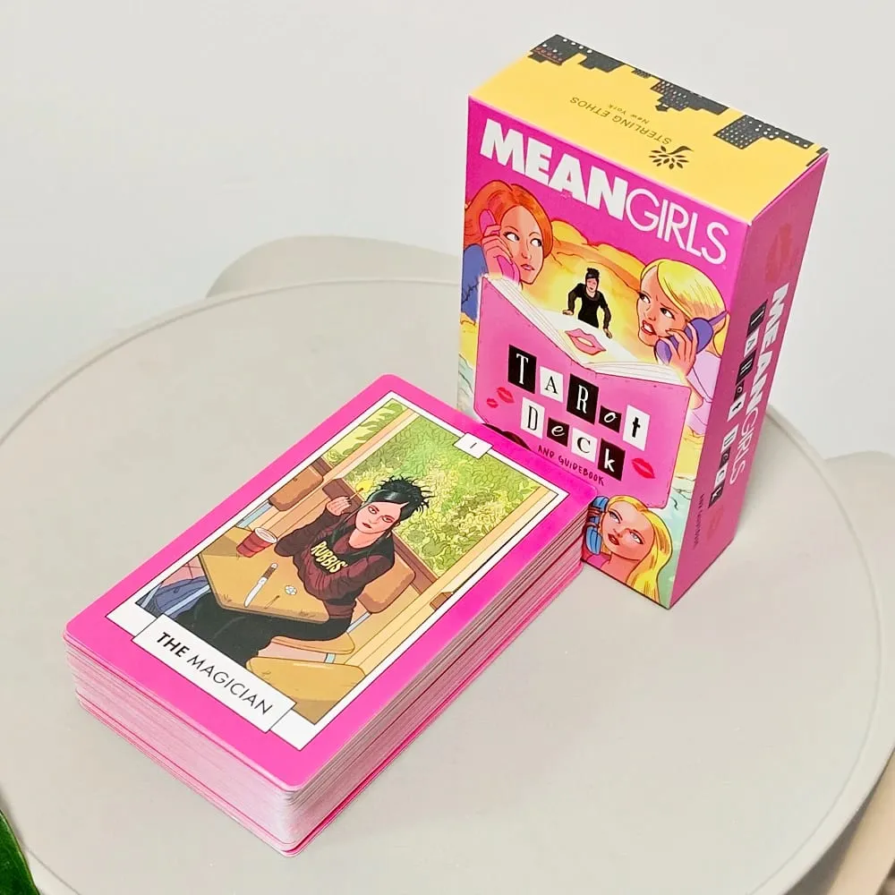 12*7cm Mean Girls Tarot Deck - Features Regina George Cady Heron & The Plastics 78 Fully Illustrated Cards