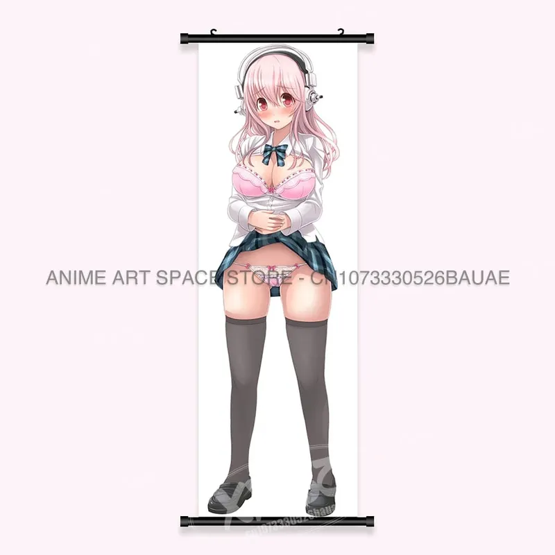 Video game Wall Artwork Canvas Scrolls Picture Anime Movie Role Poster Hanging Painting Print Home Decoration For SUPER SONICO