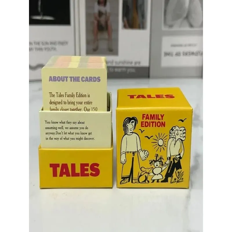 Family Edition Conversation Starter Cards 150Pcs Family Party Board Game Desktop Interactive Card Game for Gathering Gifts