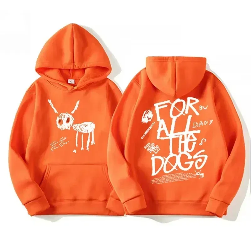 Men Women Fashion Hip Hop Pullovers Sweatshirt Vintage Streetwear Hoodie Rapper Drake New Album for All The Dogs Graphic Hoodies