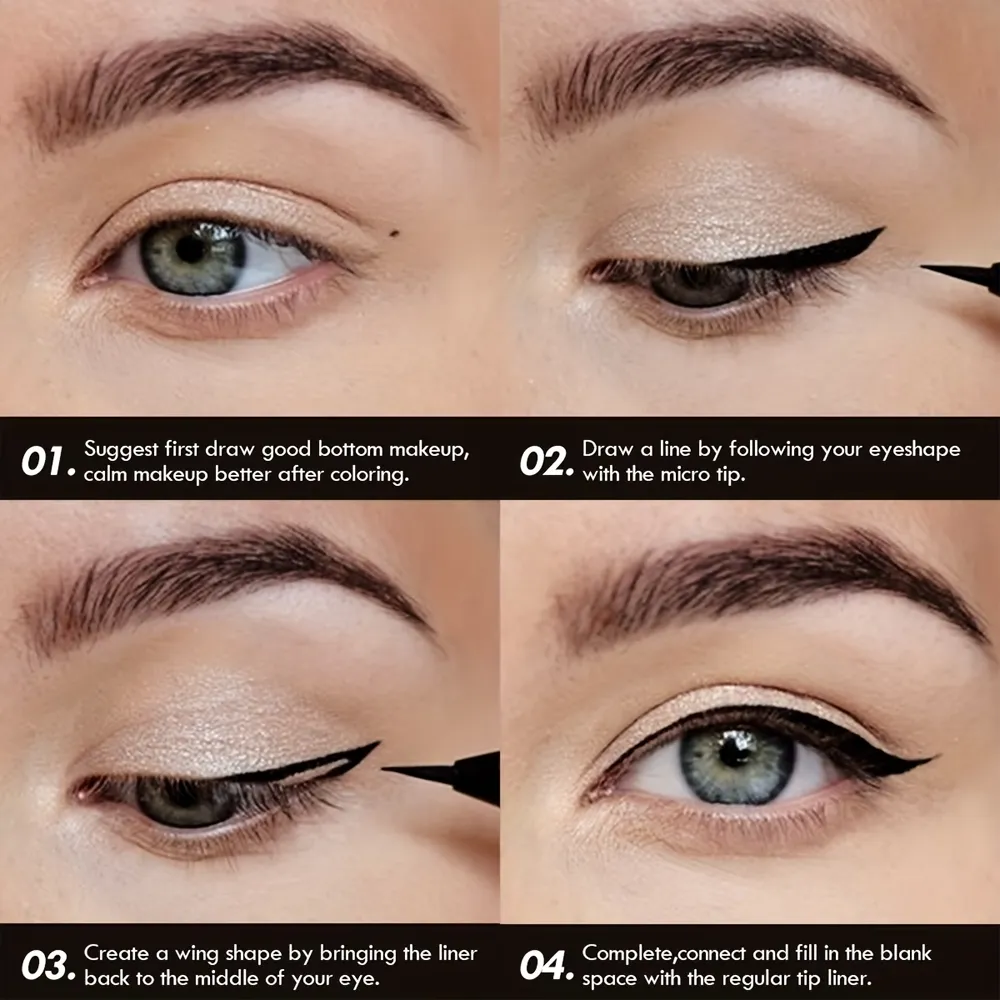 Eye Make-up Liquid Eyeliner Long-lasting Waterproof Non-fading Beauty Make-up Tools Quick Dry Non-halo-dye Eyeliner Cosmetics