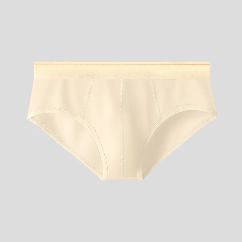 Men's pure cotton breathable and comfortable triangular underpants, mid-waist, skin-friendly and soft, teenagers' underpants