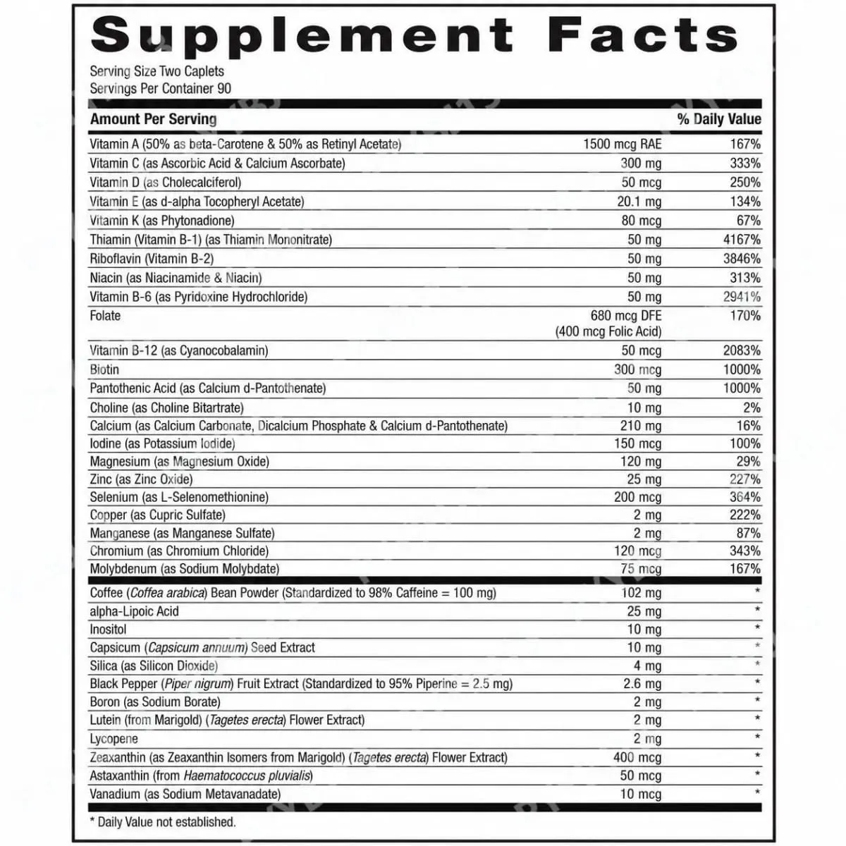 Mega Men Energy & Metabolism Multivitamin Caplets with Lutein Lycopene Zeaxanthin Antioxidants Vitamins Minerals 60 Caplets