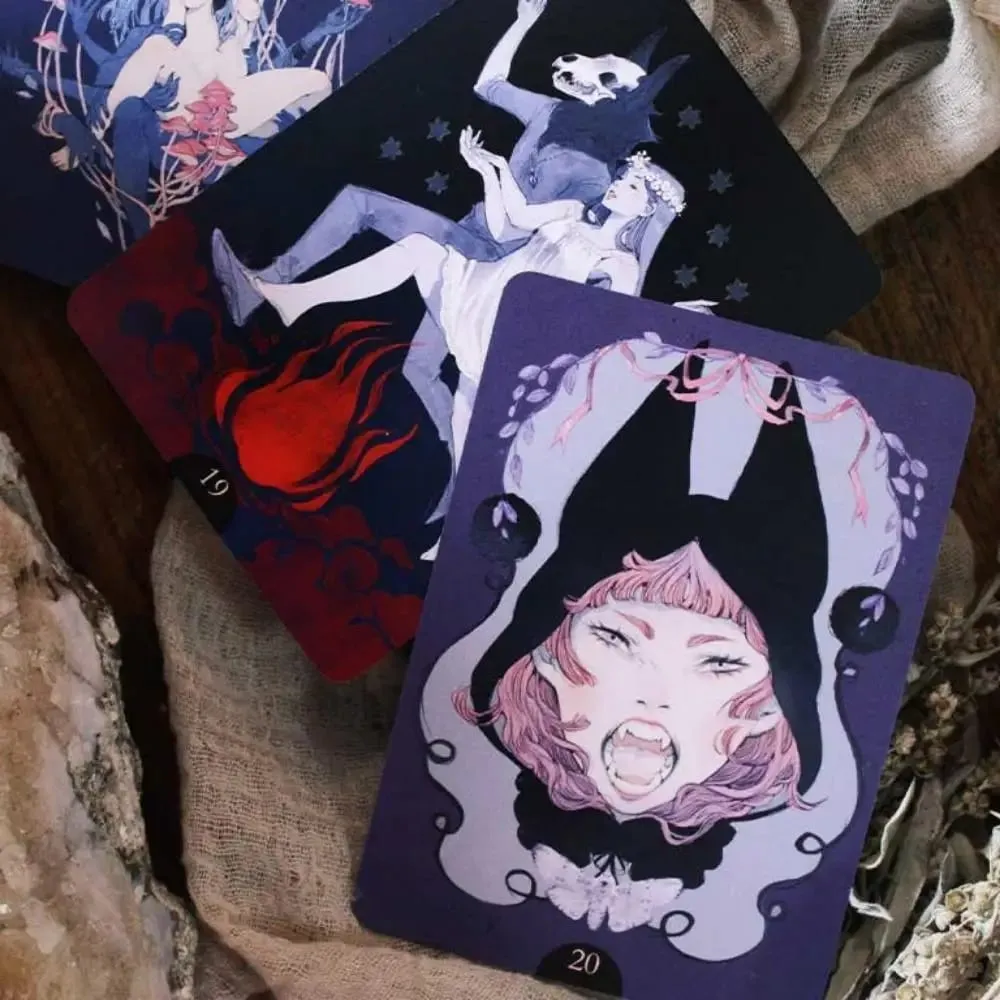 8.8*12.6cm Loputyn Oracle 36 Pcs Cards Double-sided Embossed Evocative Sensual and Imaginative Drawings