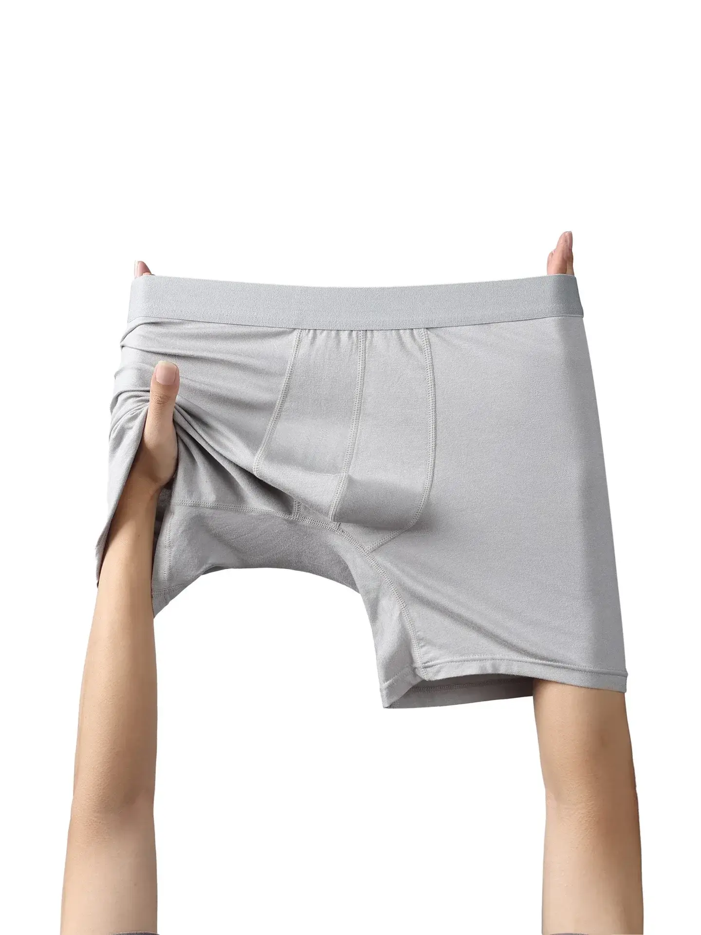 5pcs 95% Bamboo Fiber 5% Spandex Men's Length Long Leg Boxer Classic Design Comfortflex Waistband Underwear Man Sports 3256810241592595 — image 13