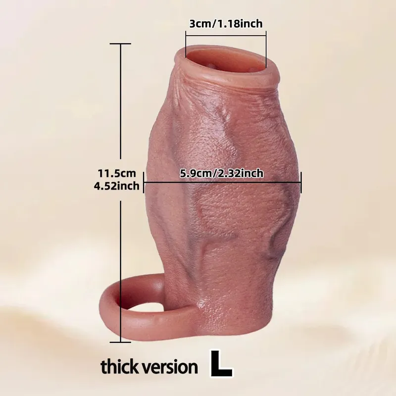 Man Dick Enlargement Semen Lock Ring For Men Delayed Ejaculation Soft Silicone Penis Sleeve Hollow Cock Ring Adult 18+ Sex Toy