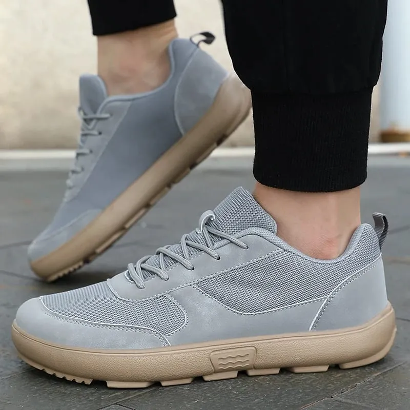 Unisex Wide Toe Barefoot Shoes Mesh Breathable Walking Shoes Casual Sneakers Street Style Minimalist Running Shoes for Daily Use