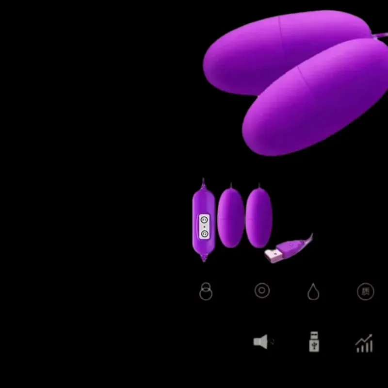 Dual Motor Bullet Vibrator Vibrating Egg USB Rechargeable Clitoral Stimulator Massager Multi Speed Pleasure Sex Toy