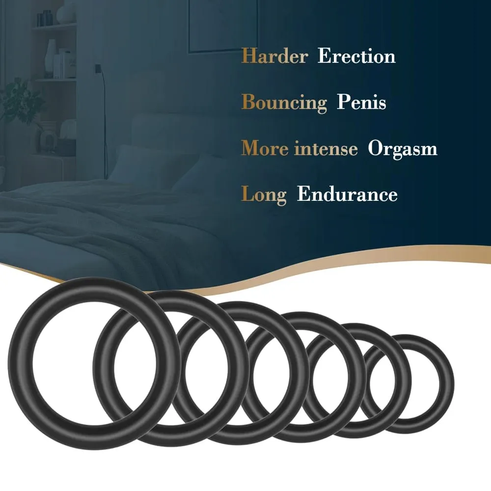 Sex Toys Penis Ring Silicone Cock Rings for Men 3/4/8 Sizes Cockring Cock Sexual Stimulation Couples Sex Toys Stretchy Cock 18+