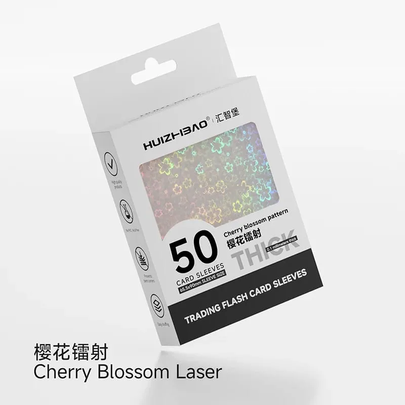 65.5×90mm Holographic Card Sleeves Colorful Transparent Card Protector for TCG Standard Sized/Japanese Sized Cards Cover