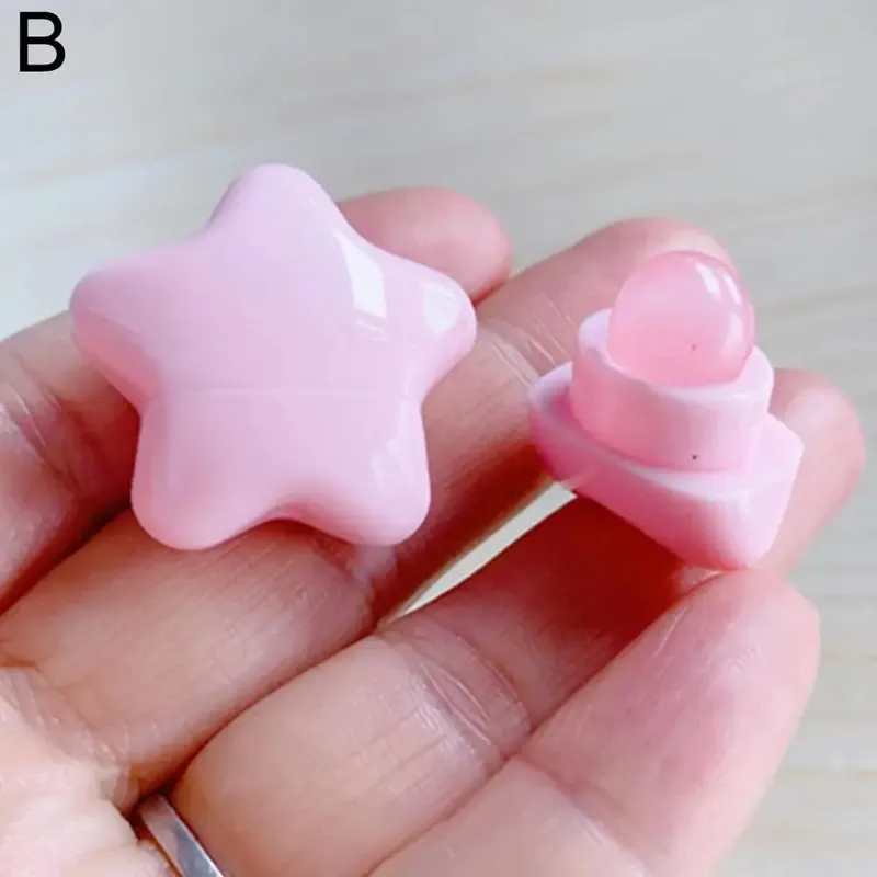 1/4PCS Portable Cartoon Mini Silicone Lip Brush Cute Bear Angled Concealer Brushes Lip Balm Lip Gloss Concealer Make Up Brushes