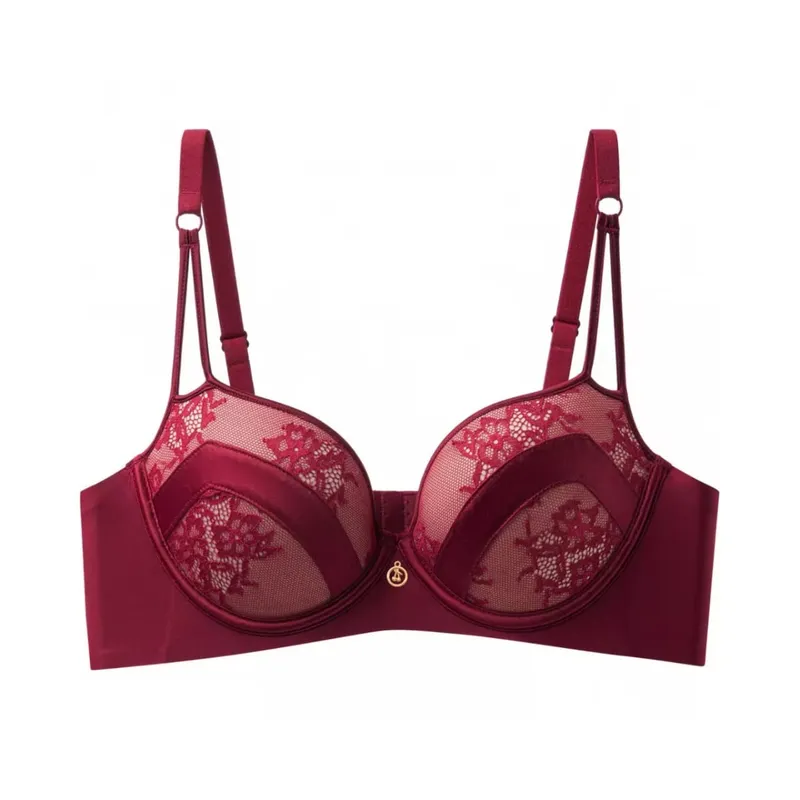 French Embroidered Sexy Lace Push Up Lingerie Small Breast Gathering Show Large Anti-sagging Breathable Bra