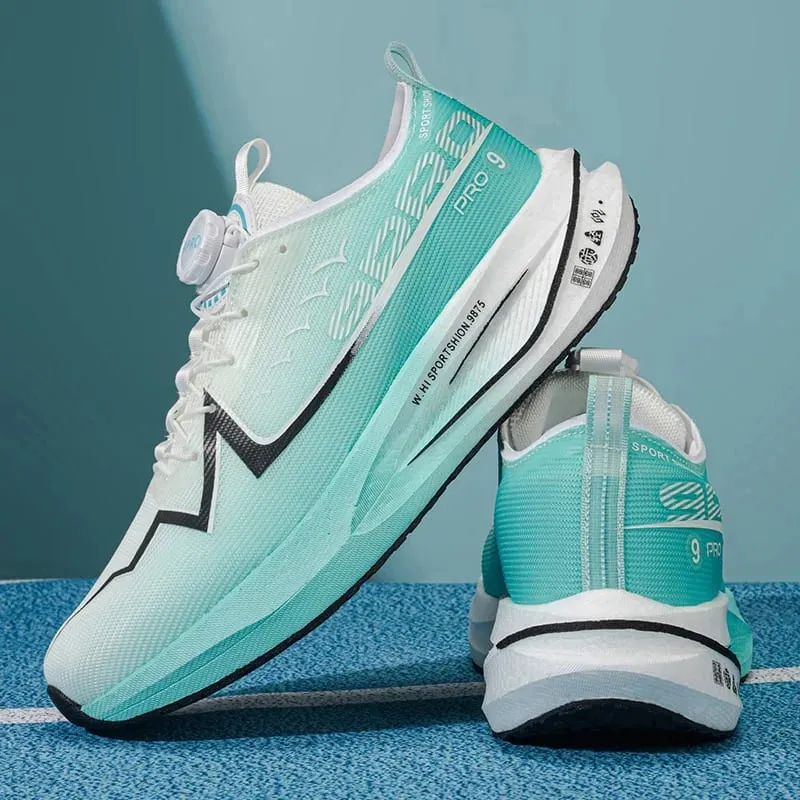 Men Running Shoes Carbon Board Marathon Speciality Race Sports Air Breathable Lightweight Women's Comfortable Athletic Sneakers