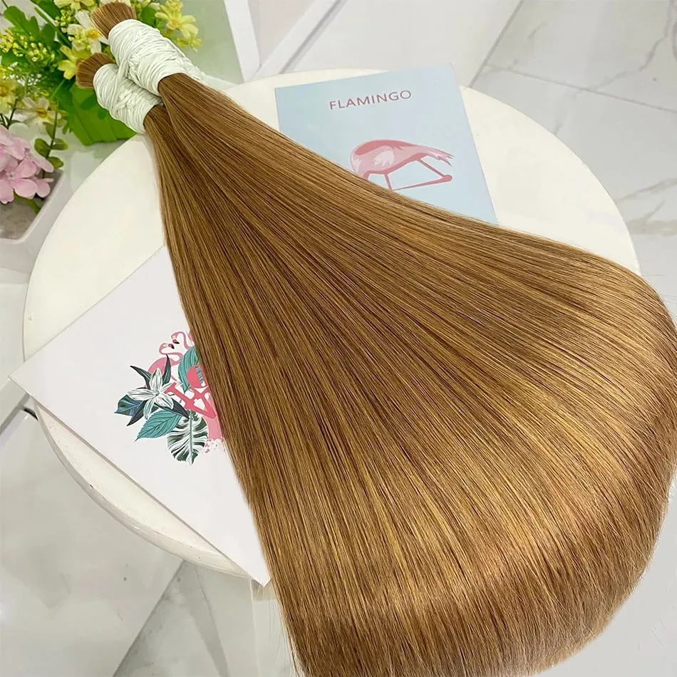Virgin Real100% Human Hair Bulk Extension Black 613 Blonde Hair Bulk 12a Weaving For Braiding Unprocessed No Weft Straight Hair