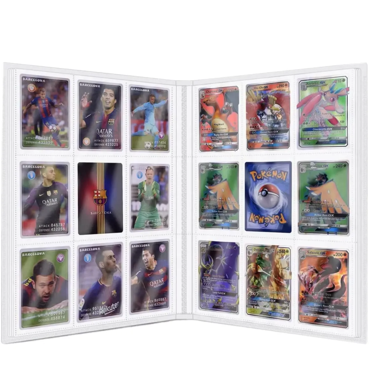 Sbírka 9 kapesních 540 karet Držák na album Složka pořadačů Vhodné pro Pokémony Hra YuGiOh TCG Sportovní Fotbal Anime Uložení karet