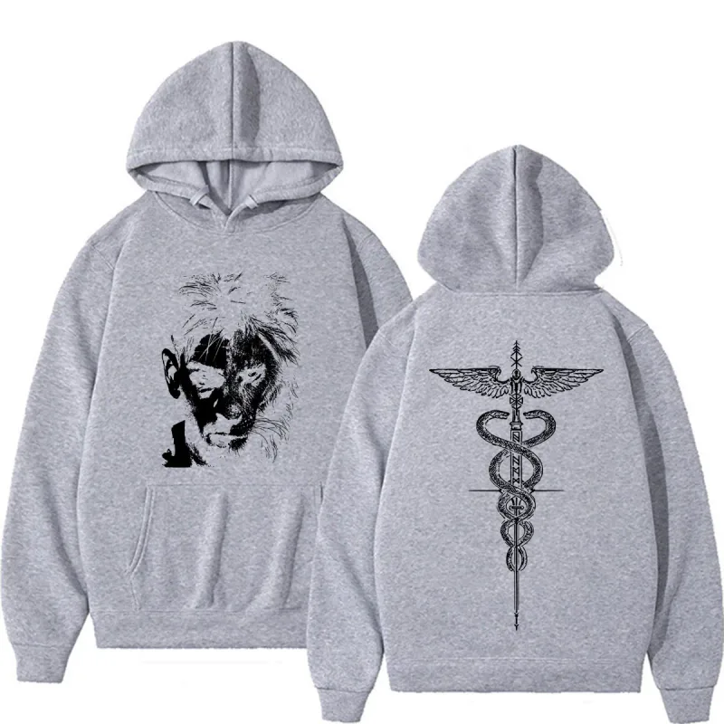 El Matador Ilia Topuria Tattoo Graphic Hoodies Men Women Harajuku Classic Gothic Sweatshirt Casual High Quality Oversized Hoodie