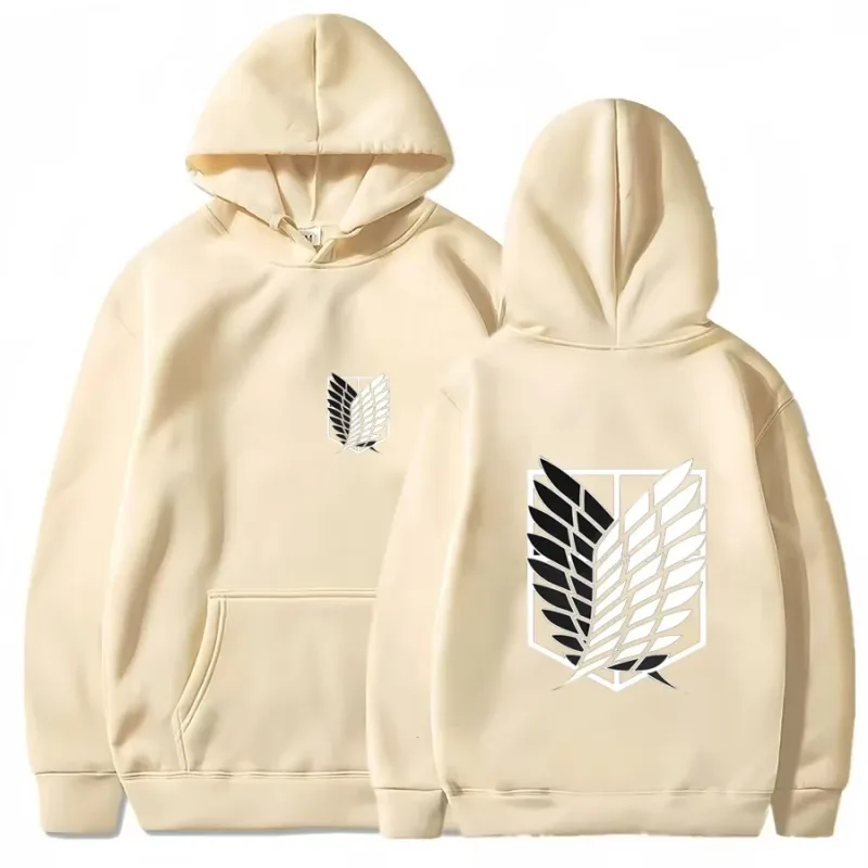 2026 Attack on Titan Men's Hoodie Anime Hoodies Men and Women Streetwear Pullover Harajuku Shingeki No Kyojin Hoodies Sweatshirt