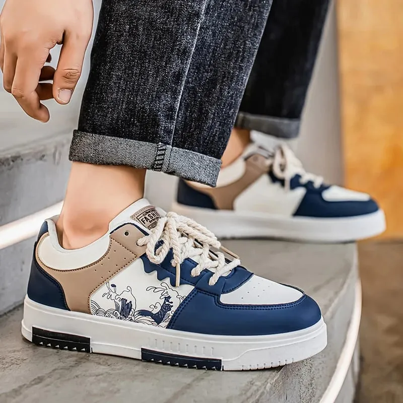 Men's sports and casual board shoes trendy men's shoes fashionable street shoes daily walking shoes