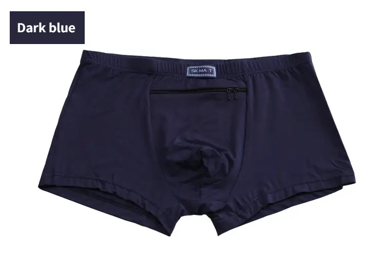Mga Lalaking Boxer Sexy na Nakatagong Pocket Secret Briefs Panlabas na Sex Front Stash Pocket Soft Panatilihin ang Pickpocket Proof Underwear Safe Protector — image 4