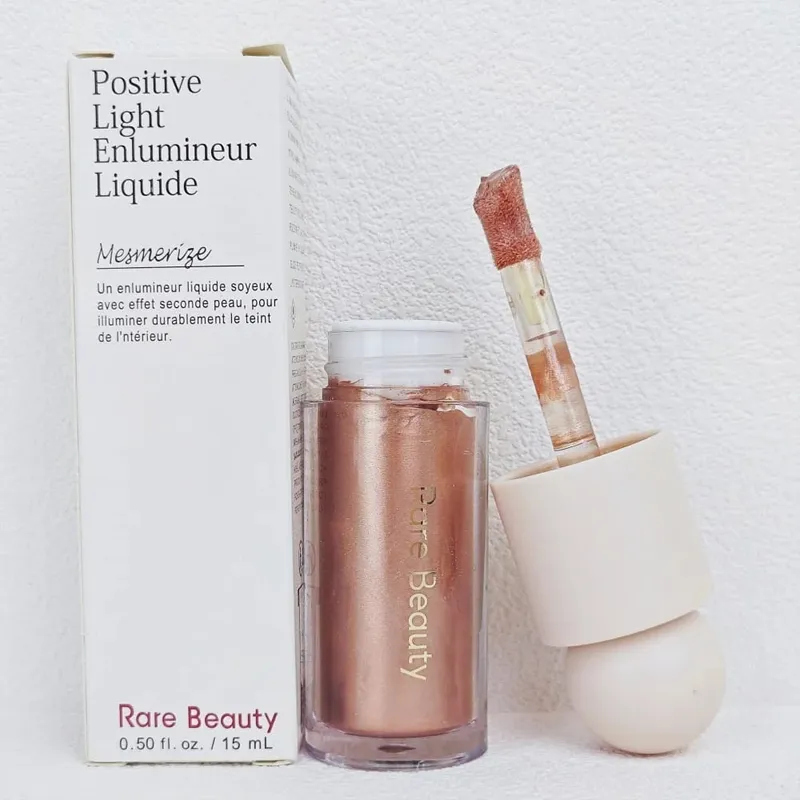 Rare Beauty Serene Gentle Mellow Solac Liquid Bronzer Shade Face Contour Smooth Highlight Mirror Lasting Natural Shadow Makeup