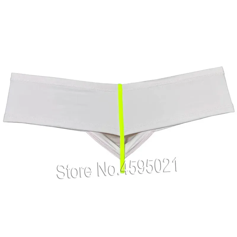 Men's Sexy Low Rise Mini Briefs Panties Solid String Crotch Brazilian Bikini Underwear Solid Enhance Pouch Boxer Briefs for Men