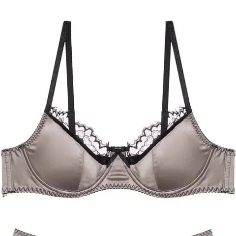 Red Satin Bra Set Dopamine Lingerie for Small Chest Push Up Gathers Anti Sagging Sexy Lace Bralette for Women Pure Sensual