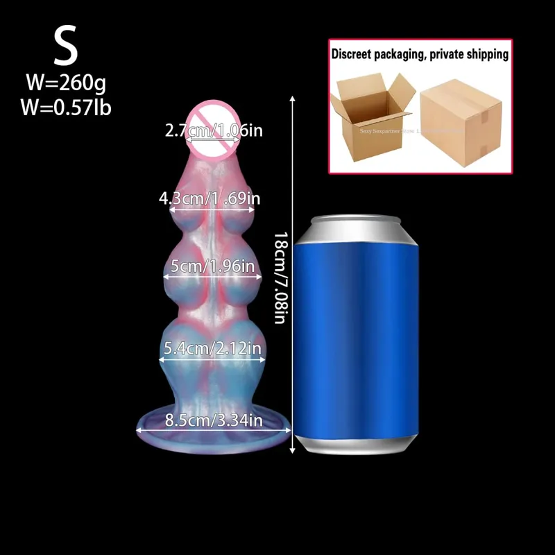 Big Knot Anal Plug Huge Fantasy Silicone Anal Butt Plug Adult Sex Toy Big Anal Plug Dilator Training Expansion For Women Men Gay