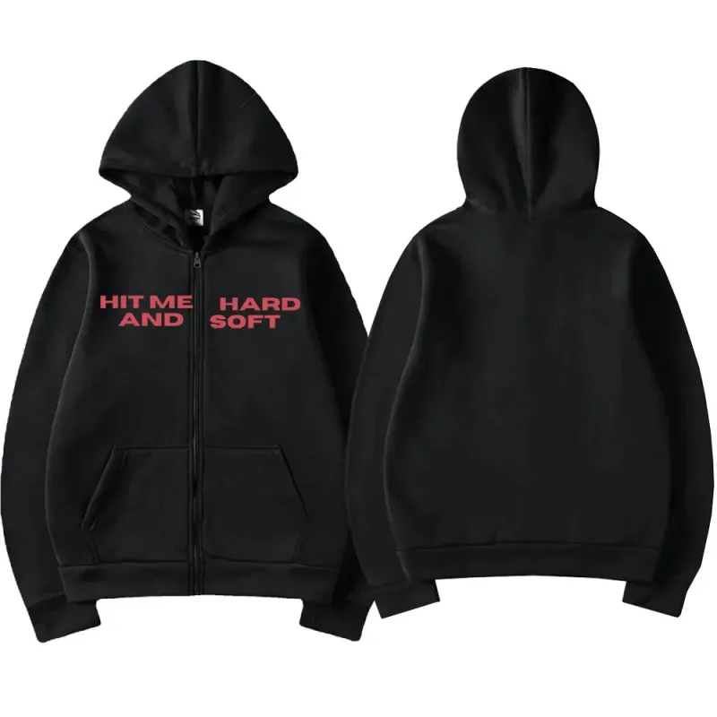 ヒットミーハードとソフト 2025 ツアージッパーパーカーファンギフト男性女性服プルオーバーファッションヒップホップジップアップスウェットジャケット — image 4
