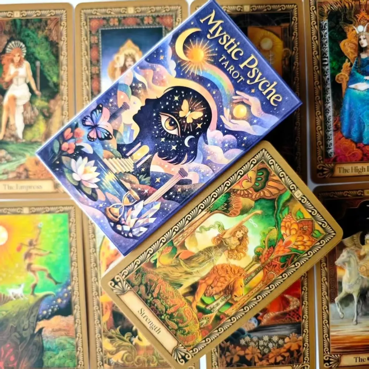 Mystic Psyche Tarot Deck – 78-Card Set for Intuitive Wisdom Spiritual Growth and Archetypal Exploration