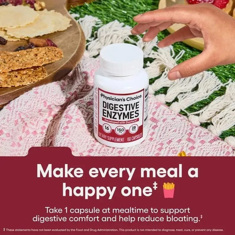 Digestive Enzymes - Gut Health Multi Enzymes Organic Prebiotics & Probiotics for Digestive Health