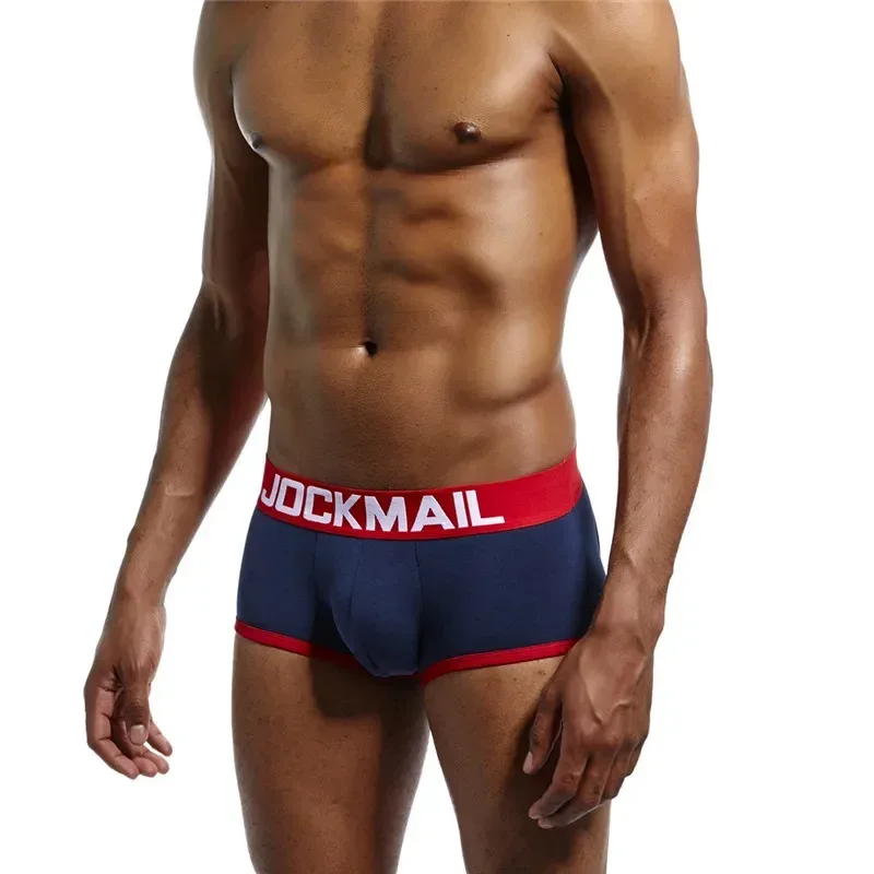 Mens Underwear Jockstrap Boxer Trunks Gay Penis Pouch Cueca Boxer Calzoncillos Hombre Man Boxer Shorts Sleepwear Gay Panties