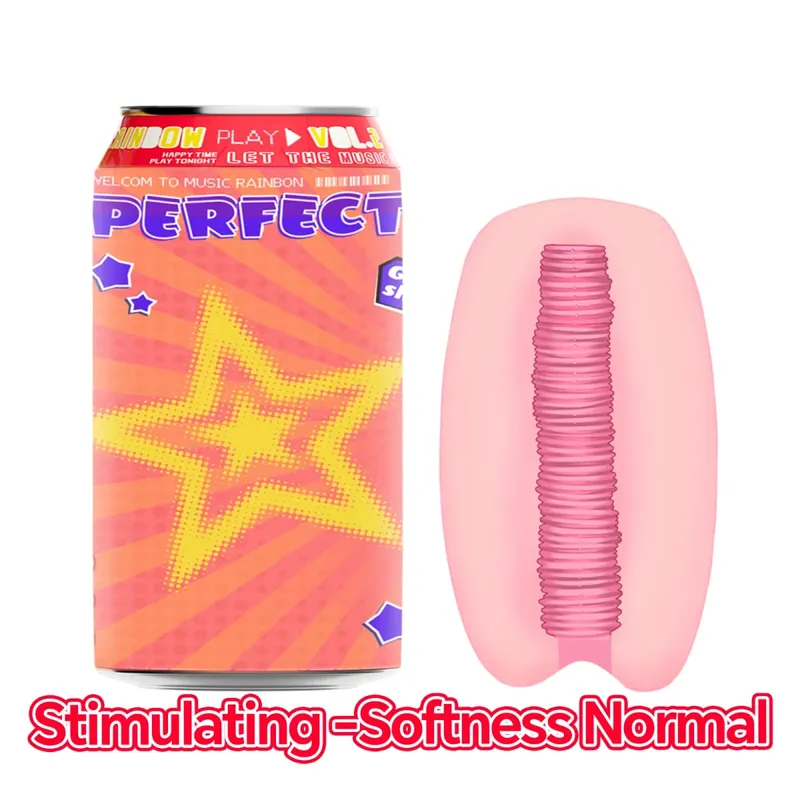 YUU Sexspielzeug für Männer, versteckter Masturbationsbecher in Dosen, VER.2, weiche STPE-künstliche Taschenmuschi-Masturbatoren für Männer, Onahole, 7 Farben