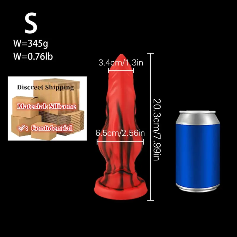 Huge Silicone Fantasy Animal Dildo Anal Plug Prostate Sex For Men Women Big Knot Dog Dildo Suction Cup Butt Plug Cock Sex Toys18